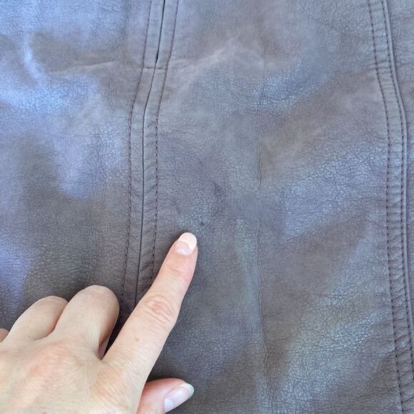 Free People Modern Femme Vegan Suede Mini Skirt in Mauve Size 6 - Picture 11 of 11